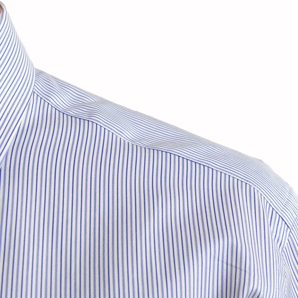 Hugo Boss Men's "T-Carl" Slim Fit Striped Long Sleeve Dress Shirt - Picture 7 of 9